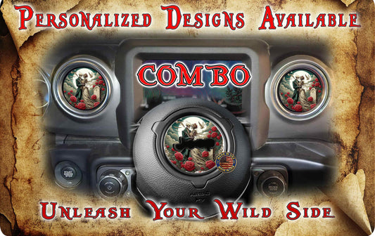 Steering wheel decal Death do us part 182