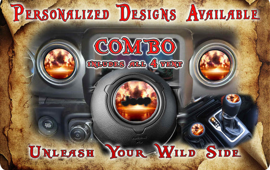 Steering wheel decal Explosion 151