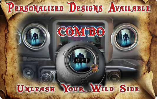 Steering wheel decal bigfoot 219