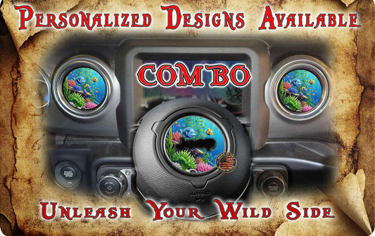 Steering wheel decal reef life 133