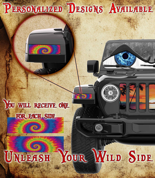 Tie Dye Jl and Gladiator Turn signal decal. 39