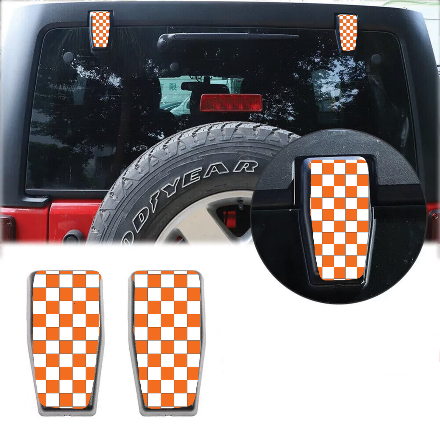 Tennessee Rear liftgate hinge overlay decal 15
