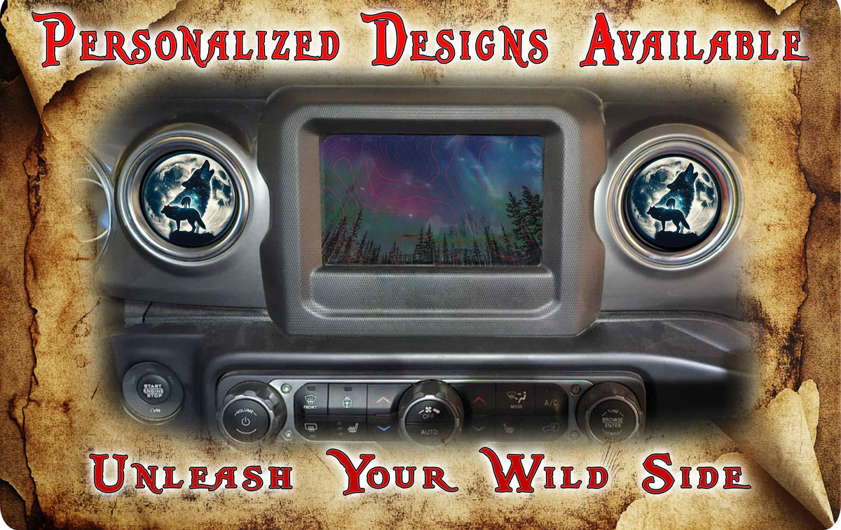 Steering wheel decal Wolves 189