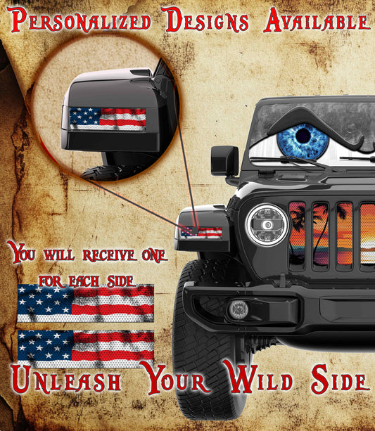 American Flag Jl and Gladiator Turn signal decal 49