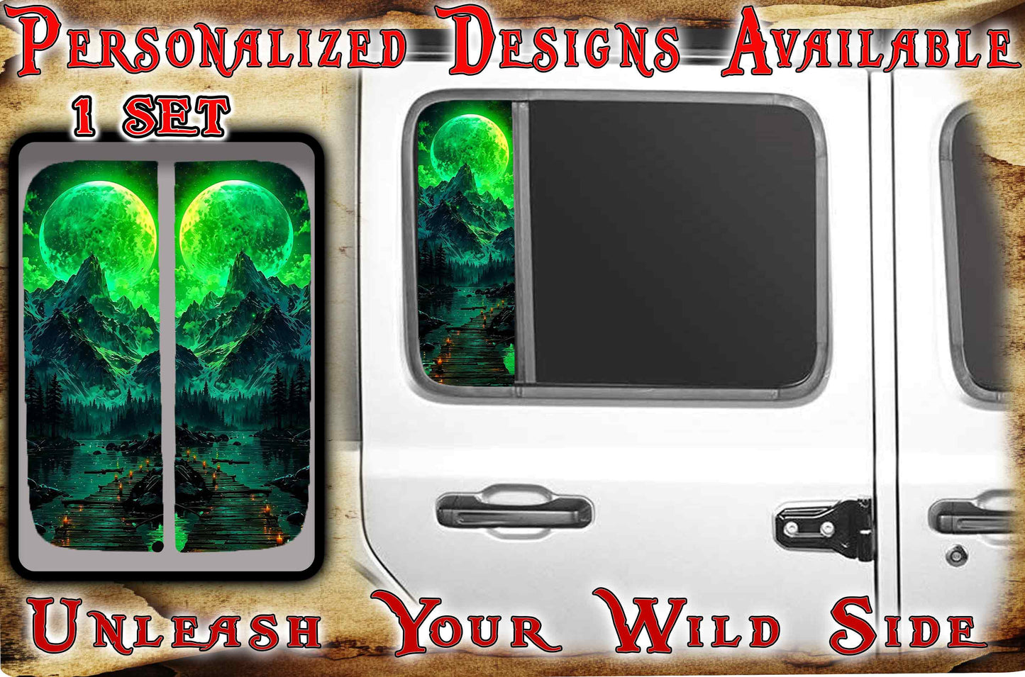 Green moon Side door window 201