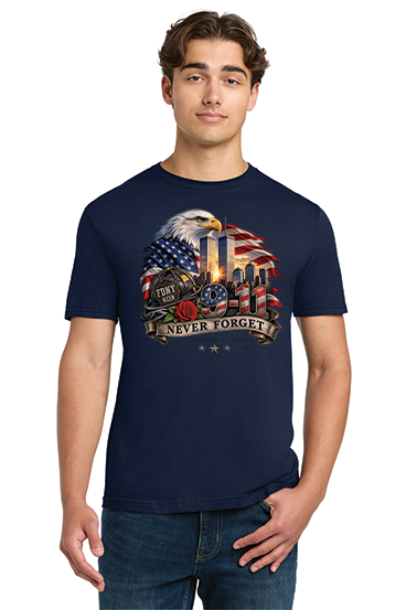 Never Forget 9/11 Eagle Memorial T-Shirt