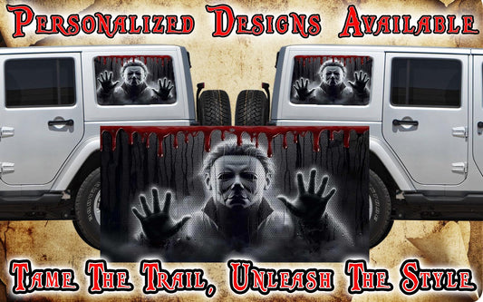 Zombie Rear quarter window see through graphic.