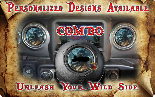 Steering wheel decal Kraken 171