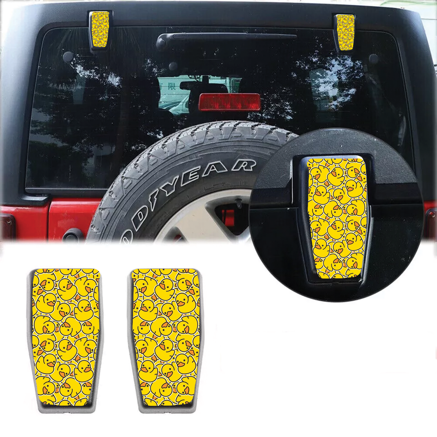 ducks Rear liftgate hinge overlay decal 59