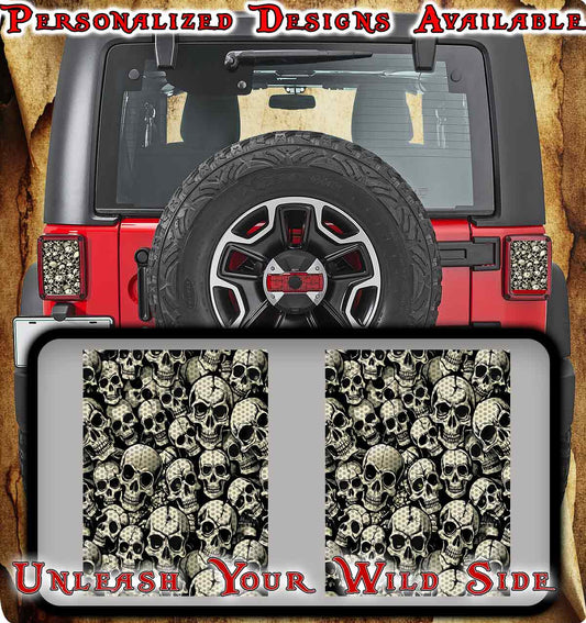 Skulls Taillight cover decal 68