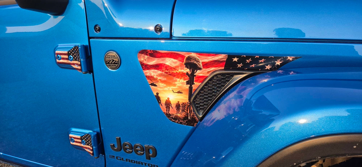 fender vent for the JL or JT 2018 or newer Soldiers cross 250