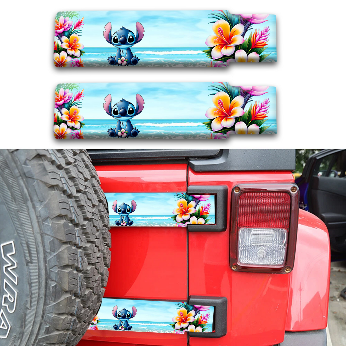 Rear gate hinge decal Stitch 74