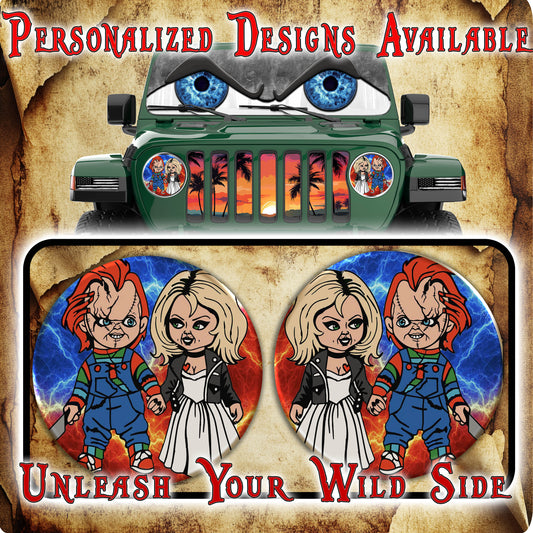 Chucky for a round beast headlight decal 77
