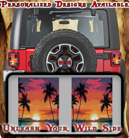 Beach Taillight cover decal 88