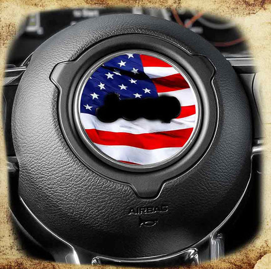 Steering wheel decal Merica