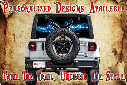 Airforce Rear window see through graphic.