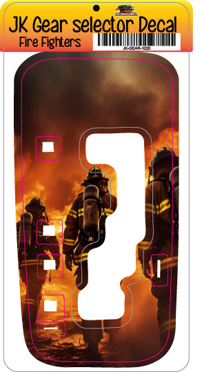 Fire fighters JK Shifter decal
