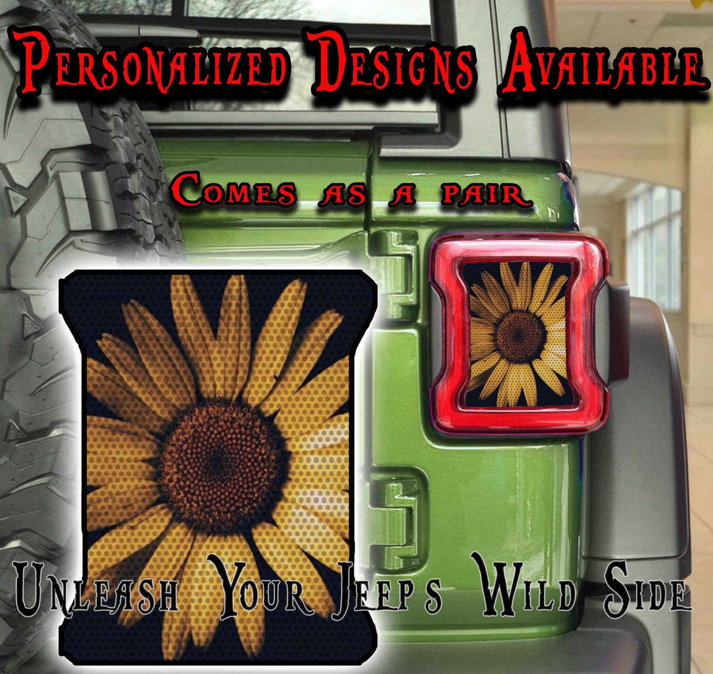 Daisy Taillight cover decal