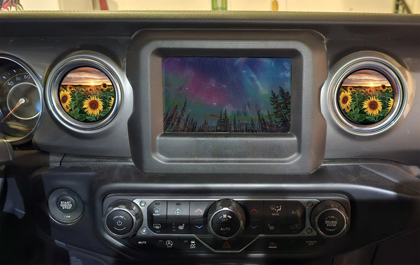 Inside vent decals SUNFLOWER FIELD