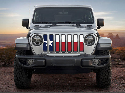 Texas flag grill insert