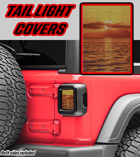 Amazing sunset Taillight cover decal