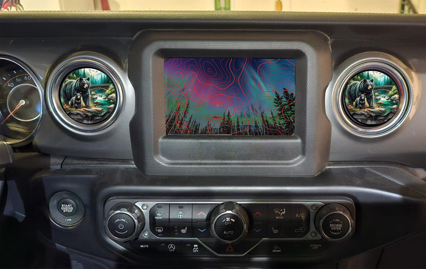 Inside vent decals Bear 1