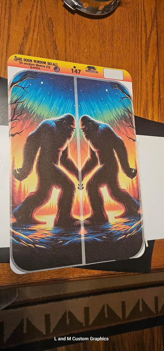 Side door window decal bigfoot 147