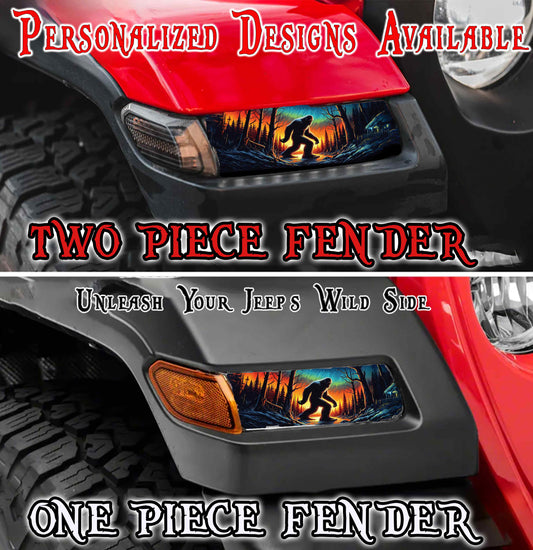 Orange lighting Jl and Gladiator Turn signal decal. 21