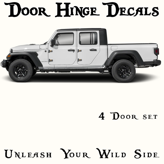 Paw prints Door hinge decals 4