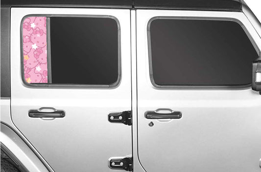 Side door window decal kitty 177