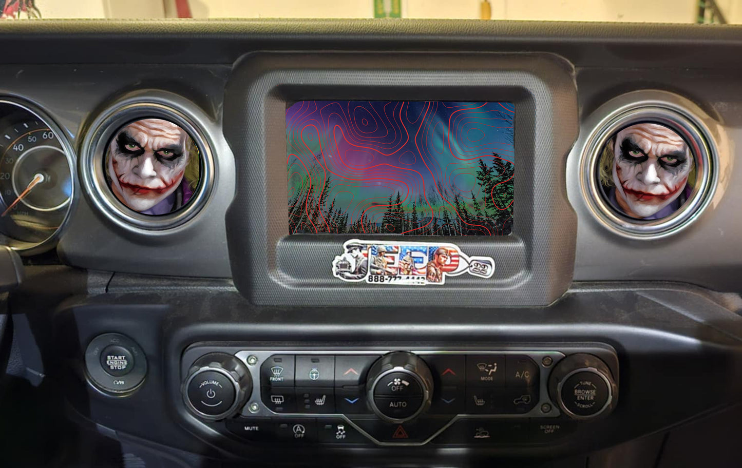 Inside vent decals Jocker face