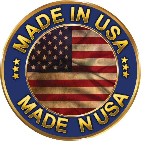 Black and white American flag headlight decal