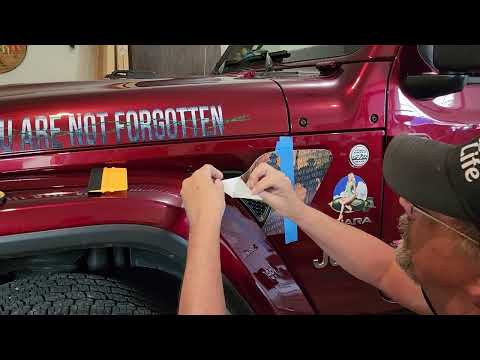 Airplane skin OM fender vent for the JL or JT 2018 or newer