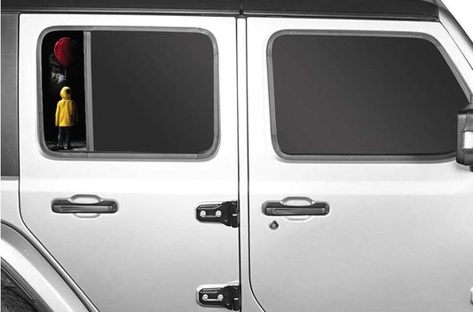 Side door window red ballon 124