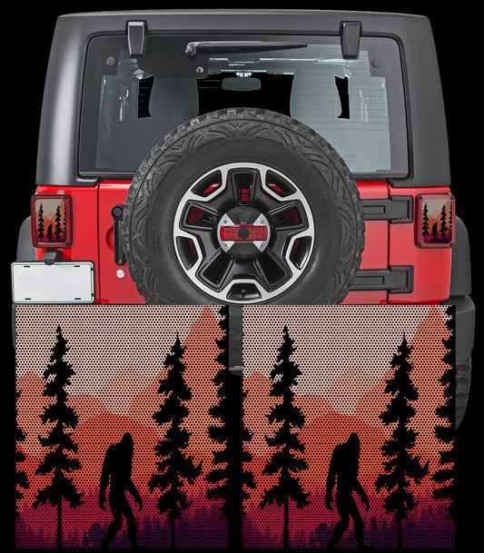 Sasquatch Taillight cover decal