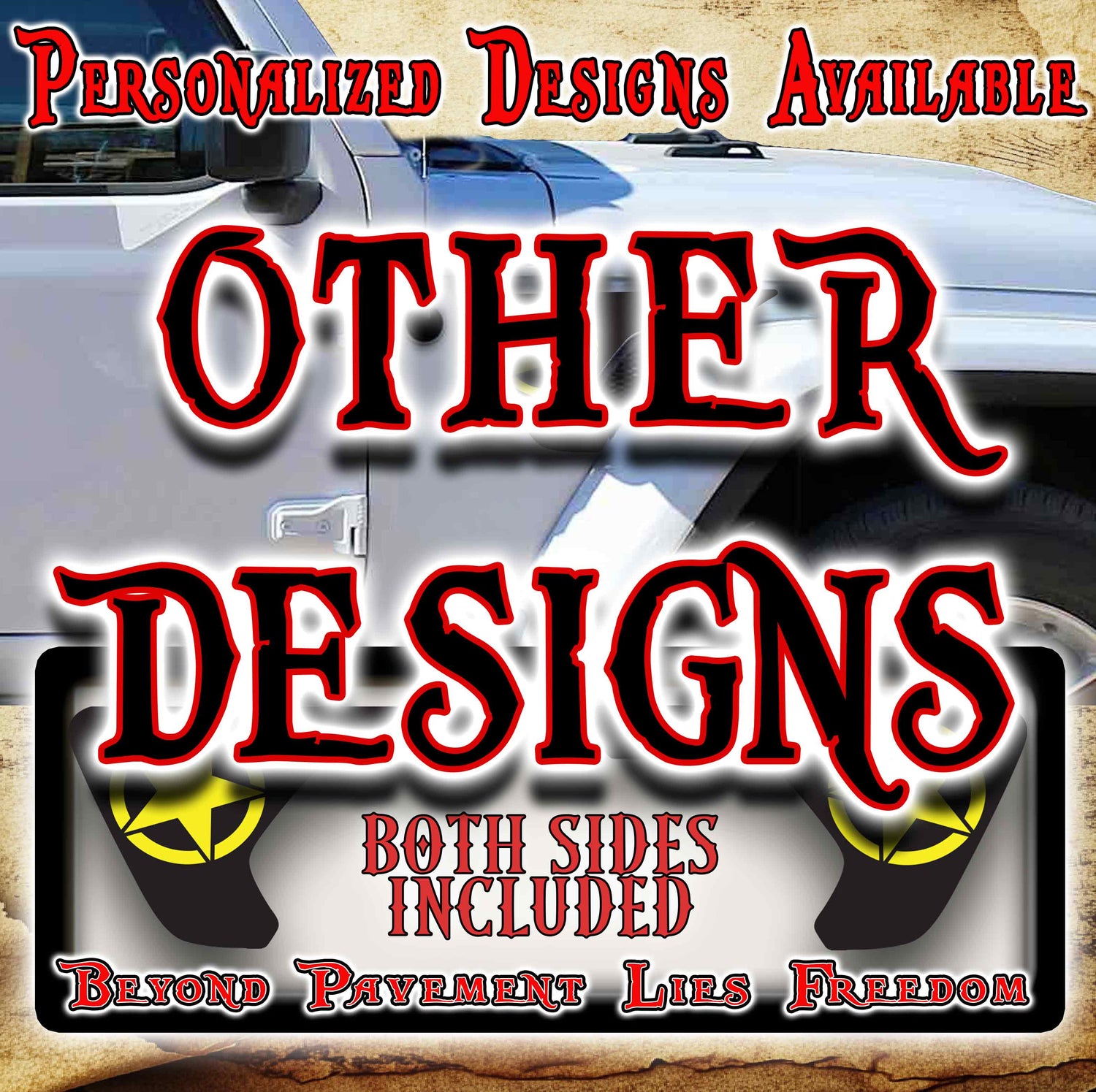 Jeep fender vent decals Other