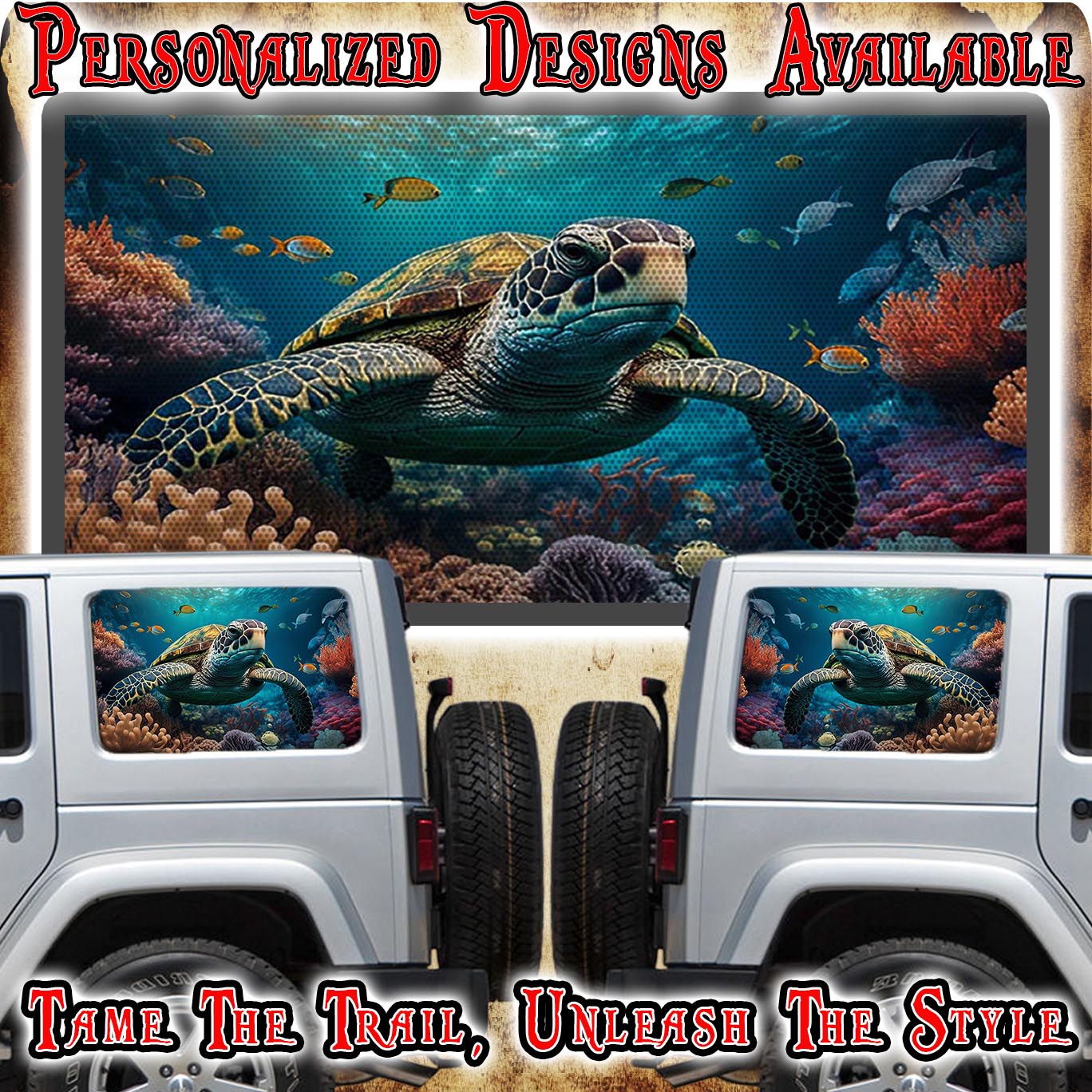 Rear side Window Wraps