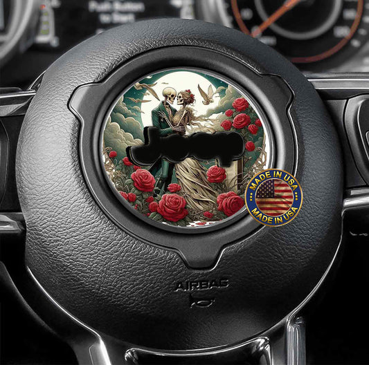 Steering wheel decal Death do us part 182