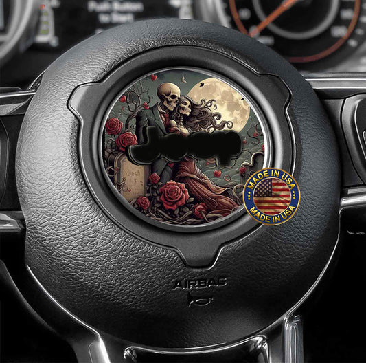 Steering wheel decal Death do us part 178