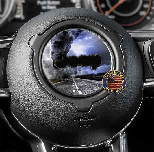 Steering wheel decal tornado 176