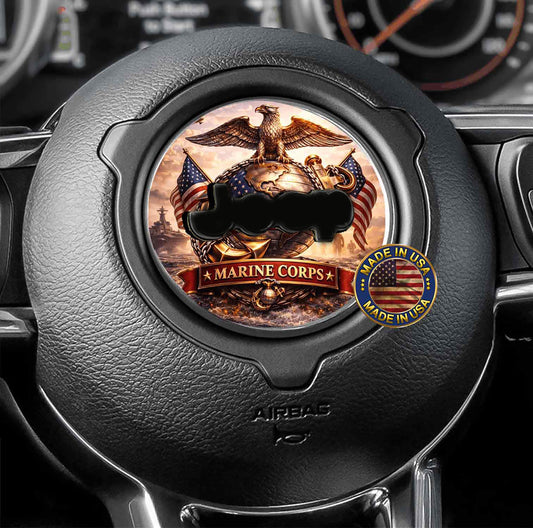 USMC Steering wheel decal 240
