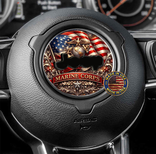 USMC Steering wheel decal 239
