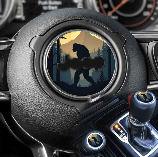 Steering wheel decal Bigfoot 149