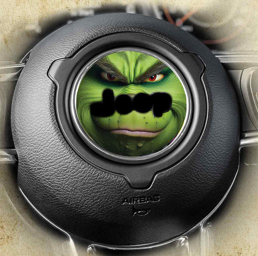 Steering wheel decal Grinch 164