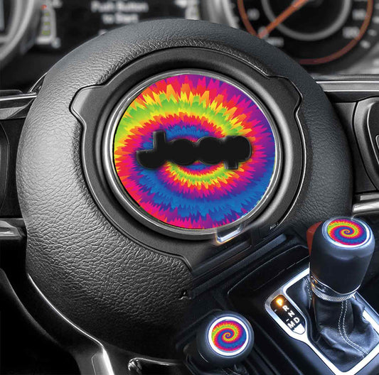 Steering wheel decal tie dye 205
