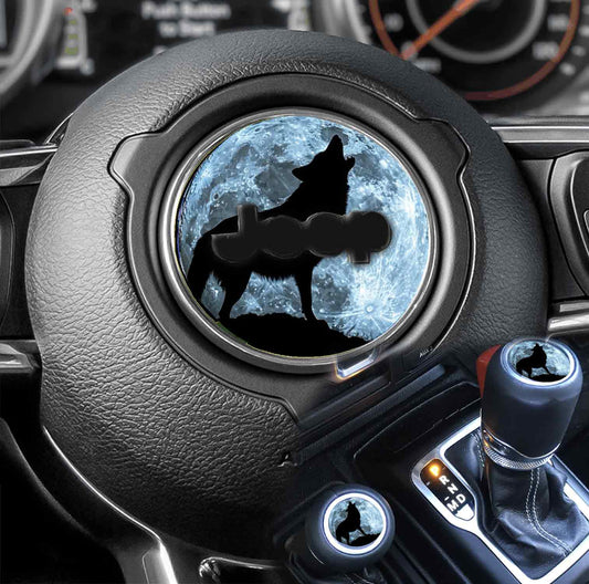 Steering wheel decal Wolf 211
