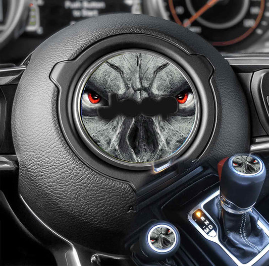 Steering wheel decal Skull face 212