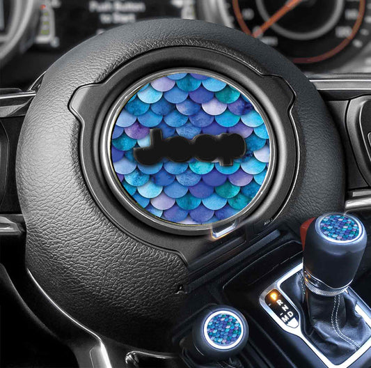 Steering wheel decal Mermaid scales 217