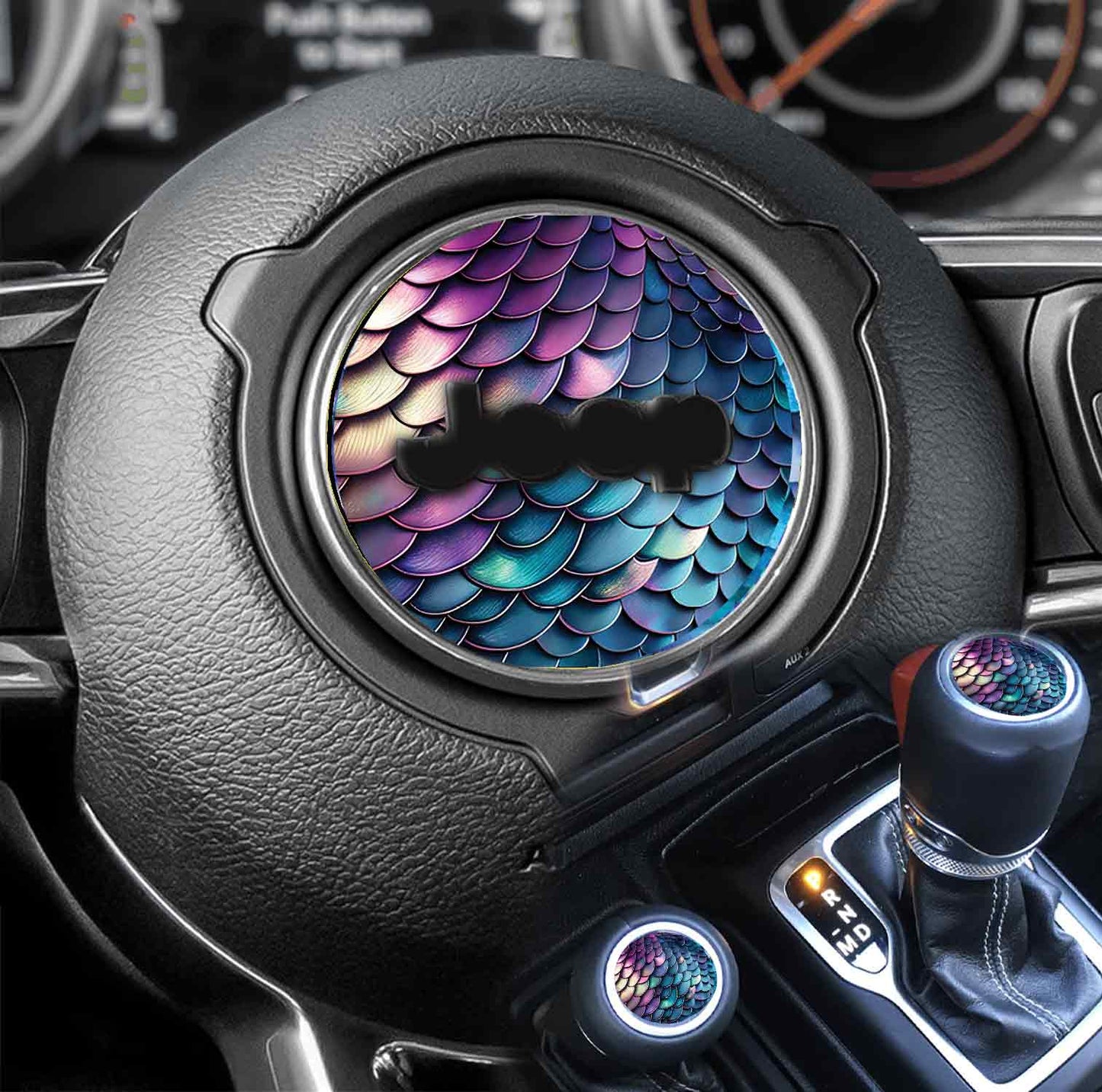 Steering wheel decal Mermaid scales 218