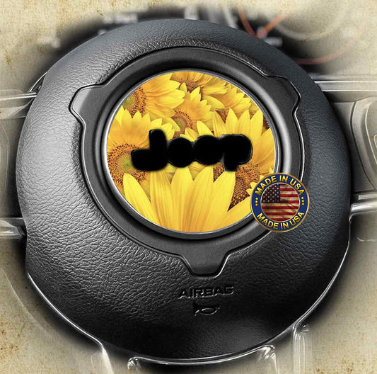 Steering wheel decal Sunflower overload 195